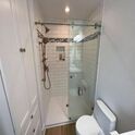 Vertical tile bathroom complete